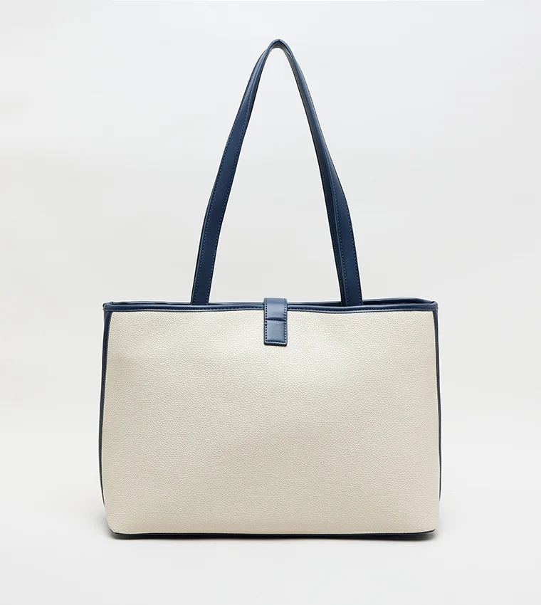 ANNE KLEIN  Anne Klein Contrast Detail Pu Tote Bag for Women | Best Price UAE